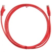 Патч-корд UTP4 cat.6 2.0м литой коннектор красный Netko CKC