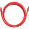 Патч-корд UTP4 cat.6a 3.0м литой коннектор красный Netko CKC