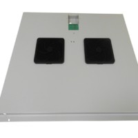 Блок вентиляторов 2 шт для TE глубиной 600 с кабелем серый Netko