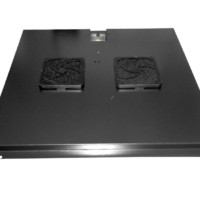 Блок вентиляторов 2 шт для TE глубиной 600 с кабелем черный Netko