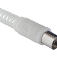 Штекер ТV белый Netko Optima