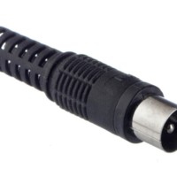 Штекер ТV черный Netko Optima