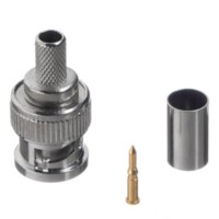 Коннектор BNC для RG-59 цинк/медь для обжимного инструмента Netko Optima