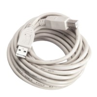 Кабель шт.USB A – шт.USB В 2.0 (5,0м) серый блистер Netko