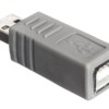 Переходник штекер USB A- гнездо USB B Netko белый