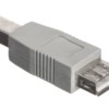 Переходник гнездо USB A- штекер USB B Netko белый