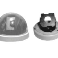 GL-608P Мини-купол с пластиковым креплением  (для безкорпусных камер 32х32) 86×63.5мм черный SpyG