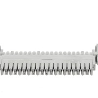 Плинт размыкаемый PBT 10 пар медные контакты универсальный тип POUYET нумерация (1-0) серый Netko