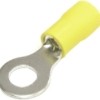 Кольцевой кабельный наконечник RVL 5,5-6 (НКИ d=6,4мм) 4-6мм2 изолированный желтый 100шт Netko Optima