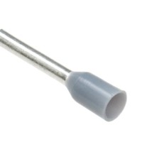 Штыревой втулочный кабельный наконечник E 0512 (НШВИ F=12мм) 0,5мм2 изолированный серый 100шт. Netko Optima