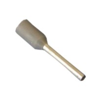 Штыревой втулочный кабельный наконечник E 7510 (НШВИ F=10мм) 0,75мм2 изолированный серый 100шт Netko Optima