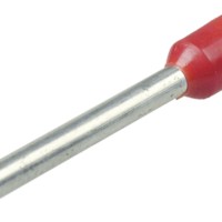 Штыревой втулочный кабельный наконечник E 1012 (НШВИ F=12мм) 1,0мм2  изолированный красный 100шт Netko Optima