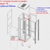 Шкаф напольный 36U серия TE (600х600х1805) передняя дверь стекло черный разобранный Netko (упакован в 2 коробки)