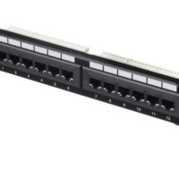 Патч-панель UTP 10″ 12 портов RJ45 cat.5е 1U Dual Type Netko СКС “J”