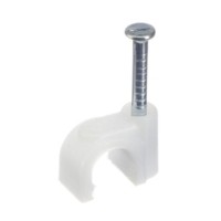 Скоба с гвоздем для крепления круглого кабеля 5 мм /100 шт./ Netko Optima