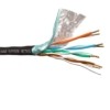 Кабель F/UTP4  (FTP4) cat.5e 4 пары 24 AWG BC одножильный экранированный для наружных работ катушка 305м FLUKE TEST Netko Expert