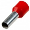 Штыревой втулочный кабельный наконечник E 10-18 (НШВИ F=18мм) 10мм2  изолированный красный 100шт Netko Optima