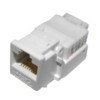 Модуль Keystone неэкранированный RJ45 cat.5e, 90° без инструмента белый Netko Expert CKC