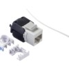 Модуль Keystone неэкранированный RJ45 cat.6А 180° 110/Krone тип под инструмент/ без инструмента KE белый Netko Expert CKC