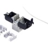 Модуль Keystone неэкранированный RJ45 cat.6А 180° 110/Krone тип под инструмент/ без инструмента KE белый Netko Expert CKC