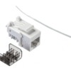 Модуль Keystone неэкранированный RJ45 cat.6А 90° 110 тип под инструмент KE белый Netko Expert CKC