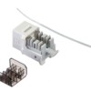 Модуль Keystone неэкранированный RJ45 cat.6А 90° 110 тип под инструмент KE белый Netko Expert CKC