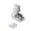 Модуль Keystone неэкранированный RJ45 cat.6А 90° 110 тип без инструмента KE белый Netko Expert CKC