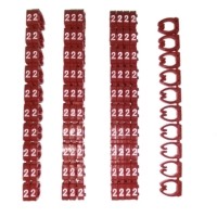 Кольцо маркировочное “2” красный Netko