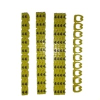 Кольцо маркировочное “4” желтый Netko