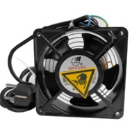 Вентилятор RAL1238S1 рама 120х120х38 подшипник скольжения 220 В 15 Вт с кабелем Netko