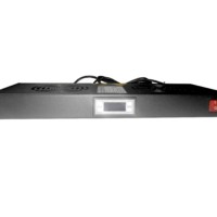 Полка вентиляторная 19″ 1U/2 с термостатом с кабелем черная Netko