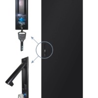 Дверь для шкафа серии Expert 37U Ширина 800 металлическая черная Netko