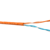 Кабель UTP2 cat.5e одножильный 305м CCA нг(А)-HF LSZH оранжевый Netko Optima