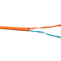 Кабель UTP2 cat.5e одножильный 305м CCA нг(А)-HF LSZH оранжевый Netko Optima