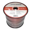 Кабель акустический 2*0.35мм2 (20*0.15мм) CCA 100м пластиковая катушка черный/красный Netko Optima