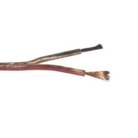 Кабель акустический 2*0.50мм2 (28*0.15мм) CCA 100м пластиковая катушка прозрачный Netko Optima