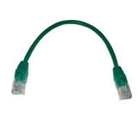 Патч-корд UTP4 cat 5e 0,25м ВС LSZH зеленый литой коннектор Netko Optima