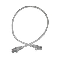 Патч-корд UTP4 cat 5е 0,5м ВС LSZH серый литой коннектор Netko Optima