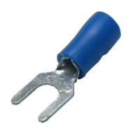 Вилочный кабельный наконечник SV 2-4 (НВИ d=4.3мм) 1,5-2,5мм2 изолированный синий 100шт. Netko Optima