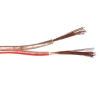 Кабель акустический 2*0.75мм2 (42*0.15мм) CCA 100м пластиковая катушка прозрачный Netko Optima