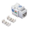 Модуль Keystone неэкранированный RJ45 cat.5e 90° 110/Krone тип под инструмент KE белый Netko Expert CKC