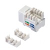 Модуль Keystone неэкранированный RJ45 cat.5e 90° 110/Krone тип под инструмент KE белый Netko Expert CKC