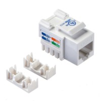 Модуль Keystone неэкранированный RJ45 cat.5e 90° 110/Krone тип под инструмент KE белый Netko Expert CKC