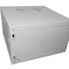 Шкаф настенный 6U серия WM (600х650х370) передняя дверь стекло разборный серый Netko