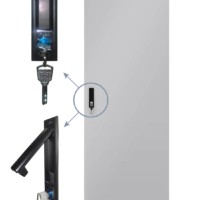 Дверь для шкафа серии Expert 32U Ширина 600 металлическая серая Netko