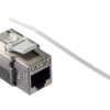 Модуль Keystone экранированный RJ45 cat.6А 90° 110 тип под инструмент KE металлик Netko Expert CKC