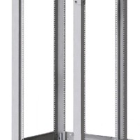 Стойка 24U двухрамная (600×400-750×1250) раздвижная серая Netko “М” (упакована в 1 коробку)