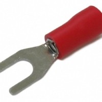 Вилочный кабельный  наконечник SV 1,25-3 (НВИ d=3.2мм) 0,5-1,5мм2  изолированный красный  100шт. Netko Optima