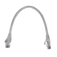 Патч-корд UTP4 cat 5e 0,25м ВС LSZH белый литой коннектор Netko Optima