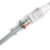 Коннектор RJ45 (8p8c) cat.5e быстрозажимной ручной для одножильного и многожильного  UTP кабеля Netko Optima